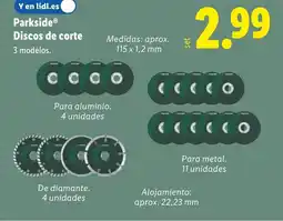 Lidl PARKSIDE Discos de corte oferta
