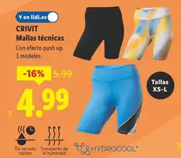 Lidl CRIVIT Mallas técnicas oferta