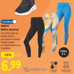 Lidl CRIVIT Mallas técnicas oferta