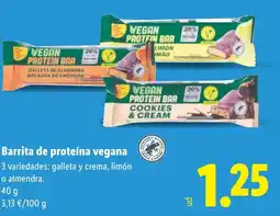 Lidl Barrita de proteína vegana oferta