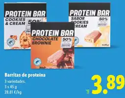 Lidl Barritas de proteína oferta
