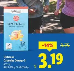 Lidl OPTISANA Cápsulas Omega-3 oferta