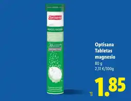 Lidl OPTISANA Tabletas magnesio oferta