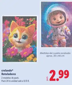 Lidl CRELANDO Rotuladores oferta
