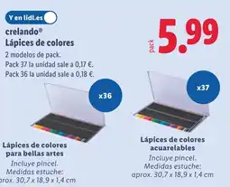 Lidl CRELANDO Lápices de colores oferta
