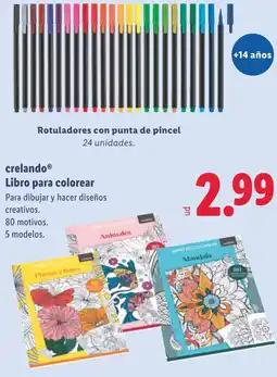 Lidl CRELANDO Libro para colorear oferta
