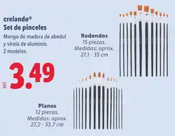 Lidl CRELANDO Set de pinceles oferta