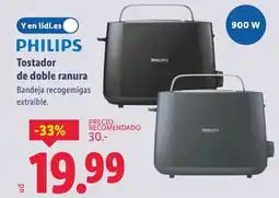 Lidl PHILIPS Tostador de doble ranura oferta