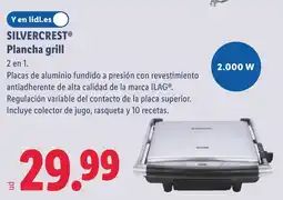 Lidl SILVERCREST Plancha grill oferta