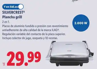 Lidl SILVERCREST Plancha grill oferta