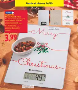 Lidl SILVERCREST Báscula digital de cocina oferta