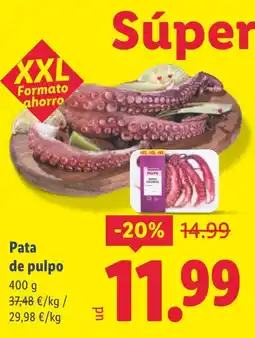 Lidl Pata de pulpo oferta