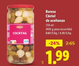 Lidl BARESA Cóctel de aceitunas oferta