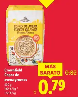 Lidl CROWNFIELD Copos de avena gruesos oferta