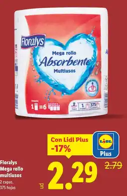 Lidl FLORALYS Mega rollo multiusos oferta