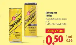 Lidl SCHWEPPES Tónica oferta