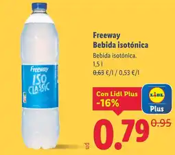 Lidl FREEWAY Bebida isotónica oferta
