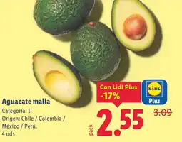 Lidl Aguacate malla oferta