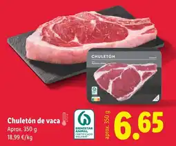 Lidl Chuletón de vaca oferta