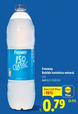 Lidl FREEWAY Bebida isotónica natural oferta