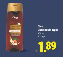 Lidl CIEN Champú de argán oferta