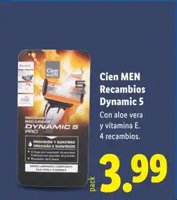 Lidl CIEN MEN Recambios Dynamic 5 oferta