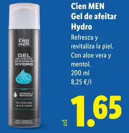 Lidl CIEN MEN Gel de afeitar Hydro oferta
