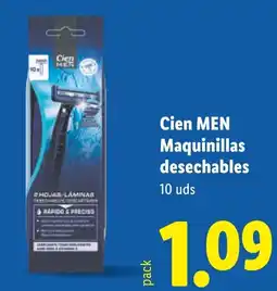 Lidl CIEN MEN Maquinillas desechables oferta