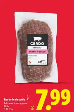 Lidl Redondo de cerdo oferta