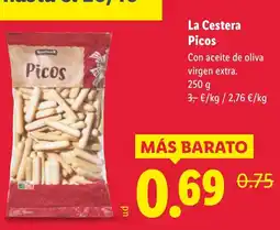 Lidl LA CESTERA Picos oferta
