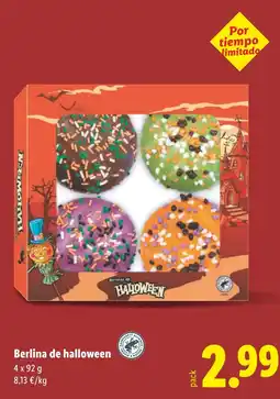 Lidl Berlina de halloween oferta