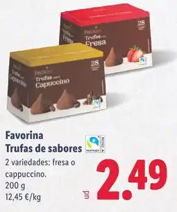 Lidl FAVORINA Trufas de sabores oferta