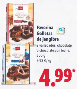 Lidl FAVORINA Galletas de jengibre oferta