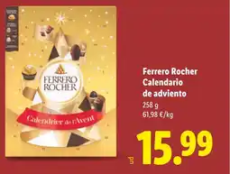 Lidl FERRERO ROCHER Calendario de adviento oferta