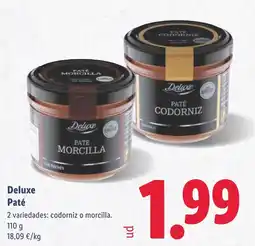 Lidl DELUXE Paté oferta