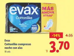 Lidl EVAX Cottonlike compresas oferta