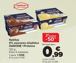 Carrefour DANONE Natillas 0% azúcares añadidos oferta