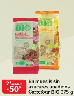 Carrefour CARREFOUR BIO En mueslis sin azúcares añadidos oferta