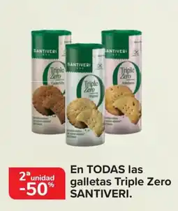 Carrefour SANTIVERI En todas las galletas triple zero oferta