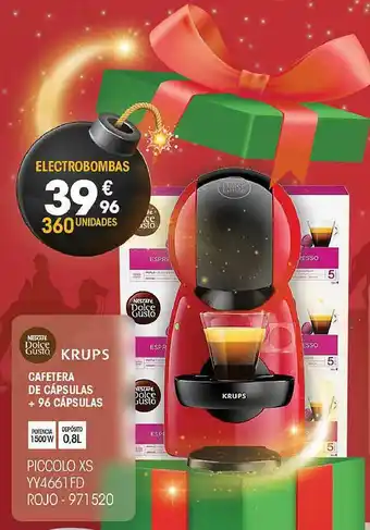 Electro Depot Krups Cafetera De Cápsulas + 96 Cápsulas oferta