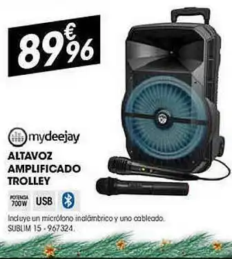Electro Depot Mydeejay Altavoz Amplificado Trolley oferta