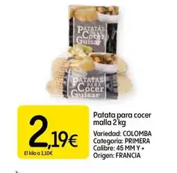 Dialprix Patata para cocer malla oferta