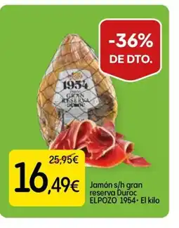 Dialprix ELPOZO 1954 Jamón sin gram s/h reserva Duroc oferta