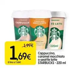 Dialprix STARBUCKS Cappuccino, caramel macchiato o seattle latte oferta