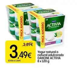 Dialprix DANONE ACTIVIA Yogur natural o natural edulcorado oferta