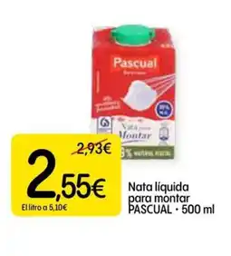 Dialprix PASCUAL Nata líquida para montar oferta