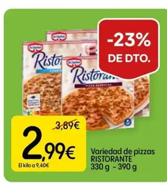 Dialprix RISTORANTE Variedad de pizzas oferta