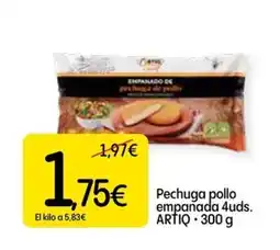 Dialprix ARTIQ Pechuga pollo empanada oferta
