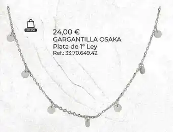 Roselin Gargantilla Oska Plata De 1a Ley oferta