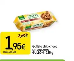 Dialprix GULLON Galleta chip choco sin azúcares oferta